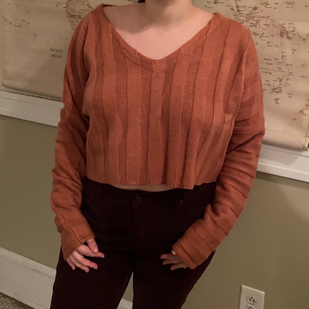 Mauve Cropped Sweater